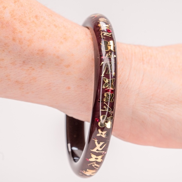 Louis Vuitton Brown Narrow Inclusion Bangle Bracelet - Picture 2 of 2